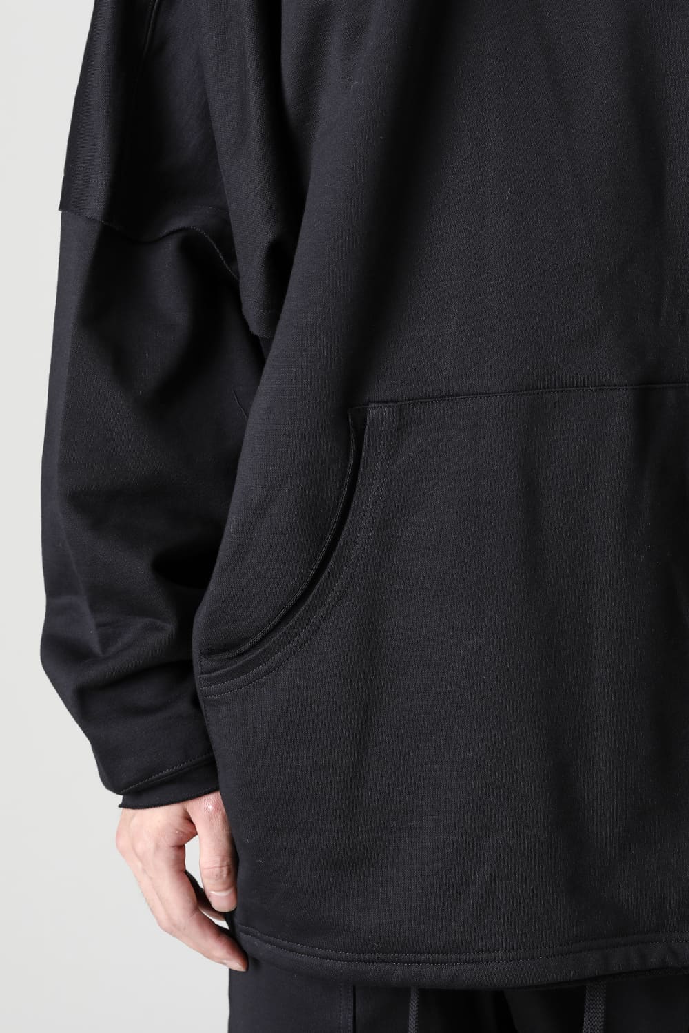 Fleecy Knit Oversized Hoodie
