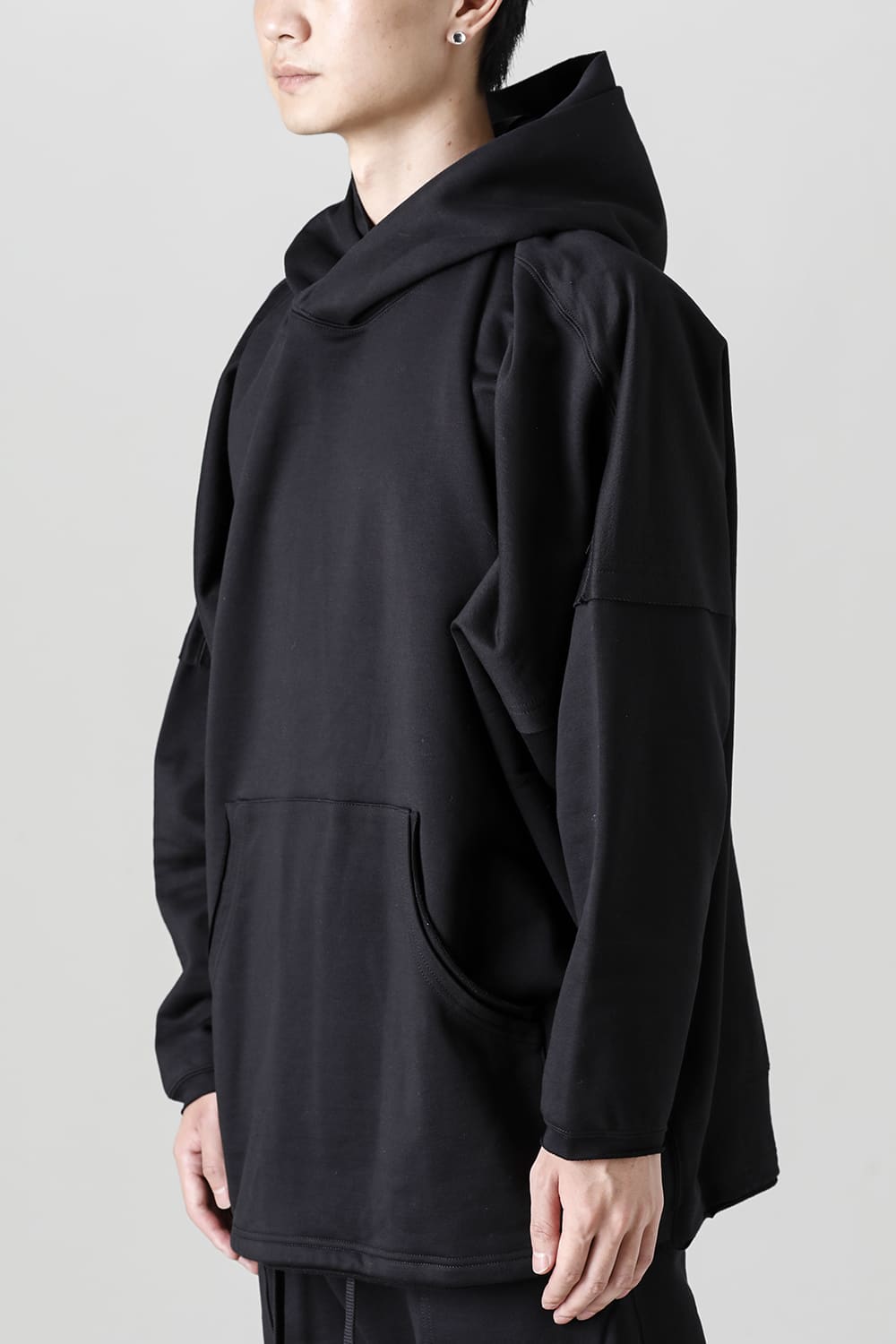 Fleecy Knit Oversized Hoodie