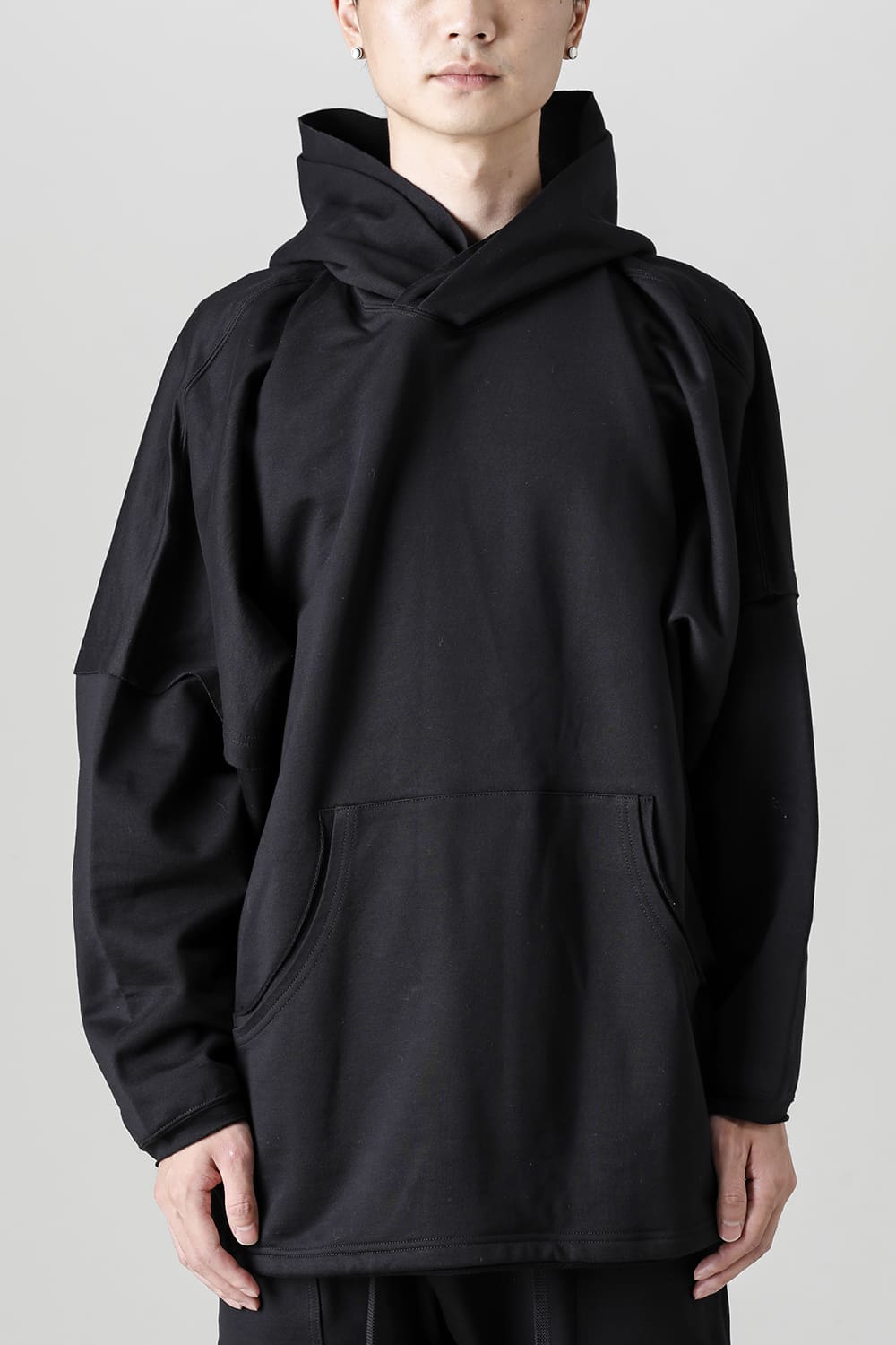 Fleecy Knit Oversized Hoodie