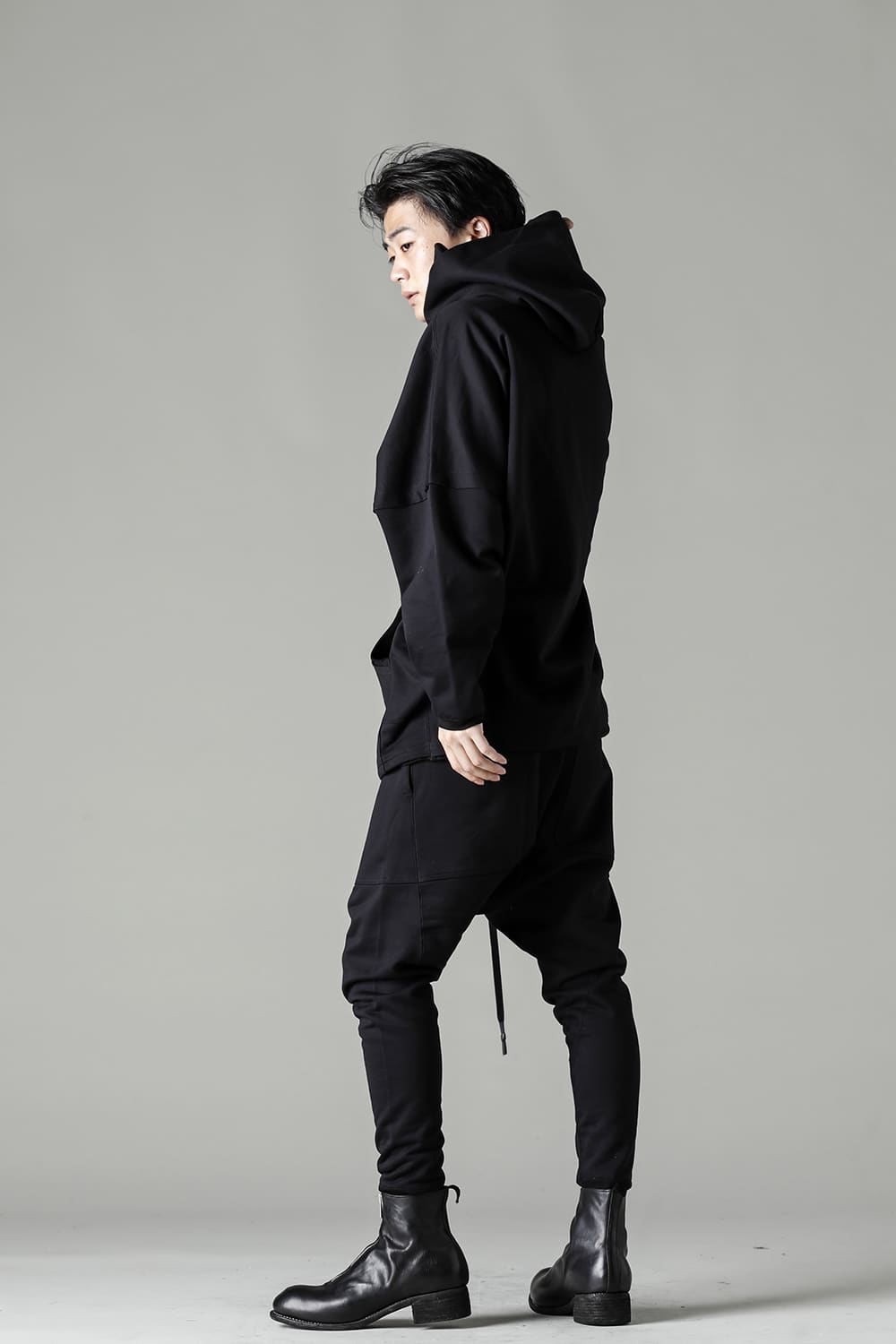 Fleecy Knit Drop Crotch Pants