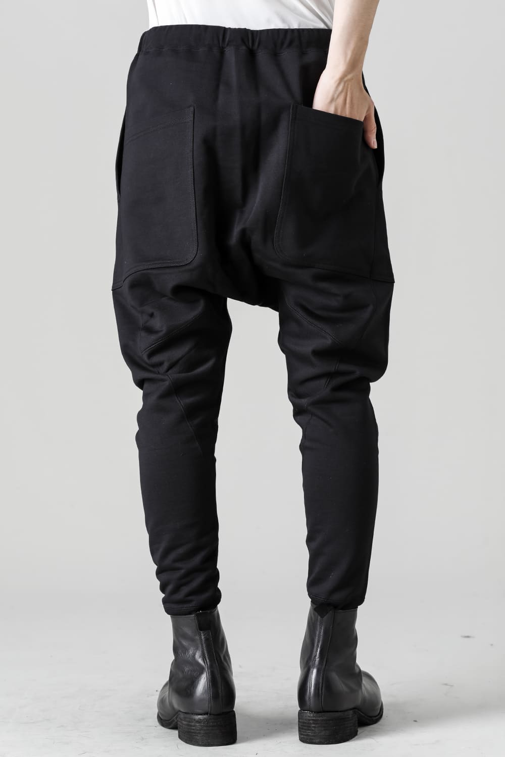 Fleecy Knit Drop Crotch Pants