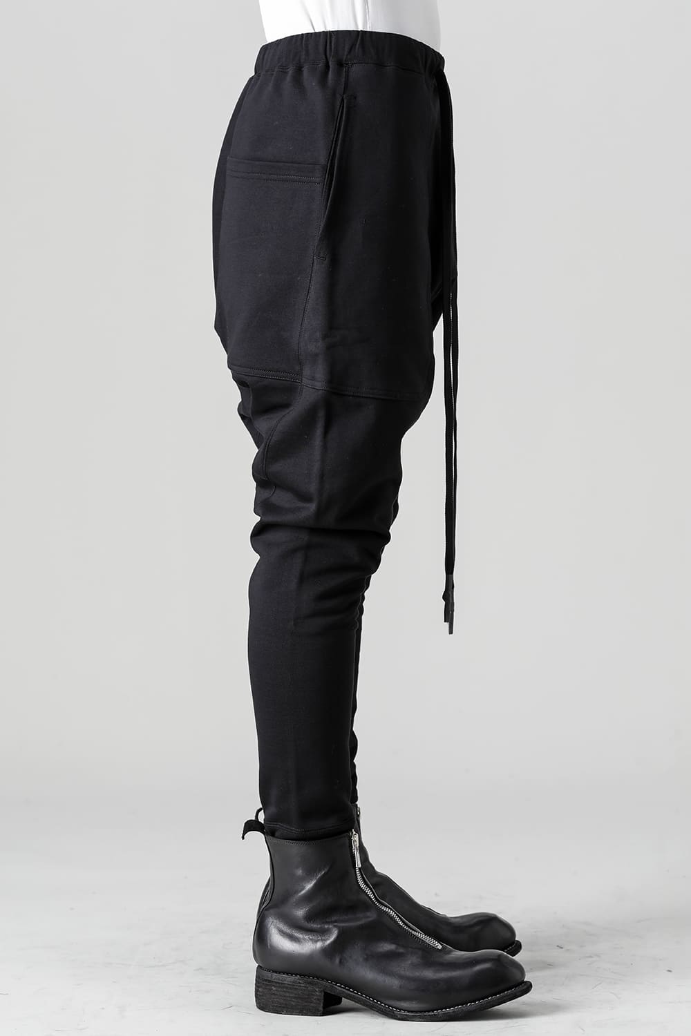 Fleecy Knit Drop Crotch Pants