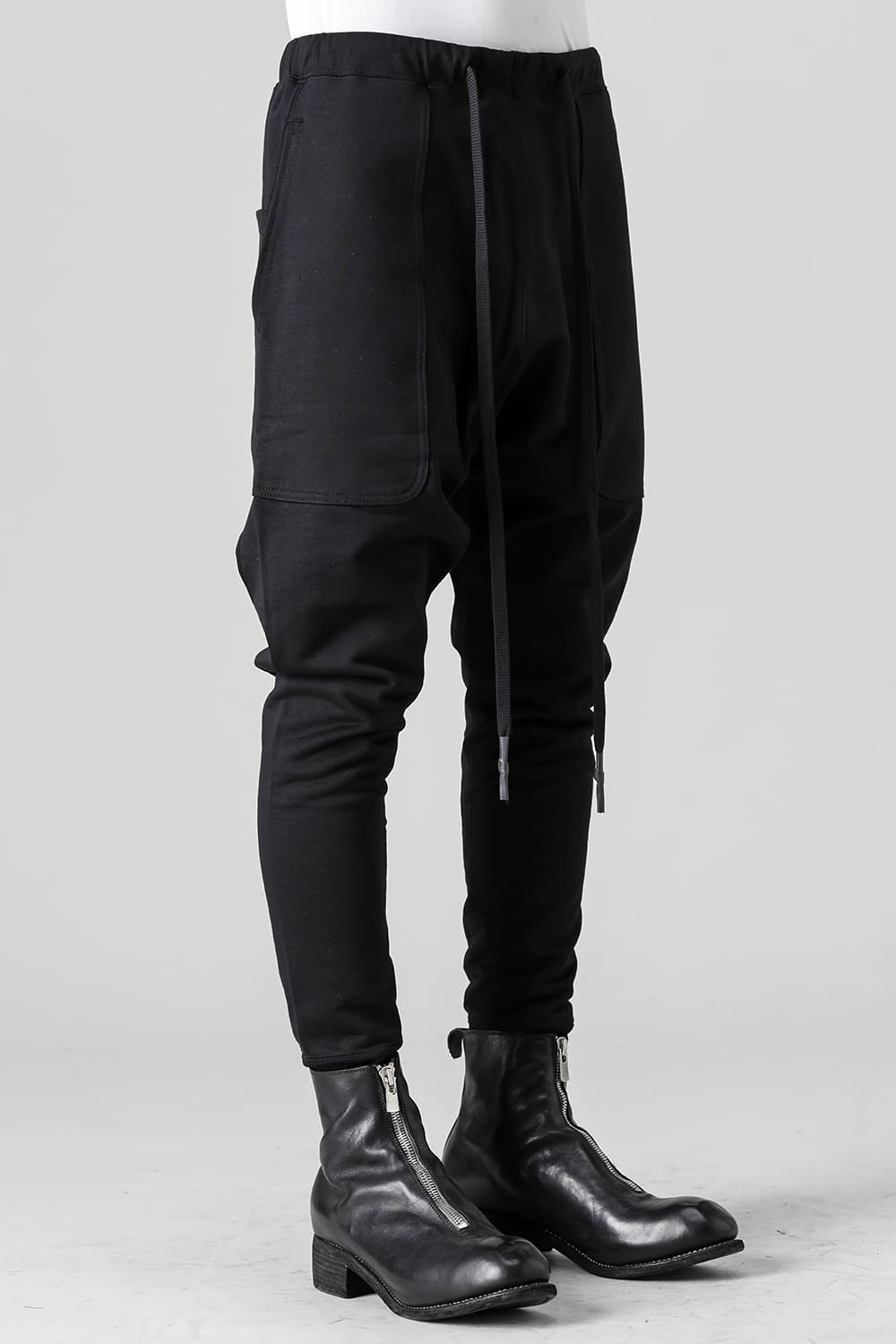 Fleecy Knit Drop Crotch Pants