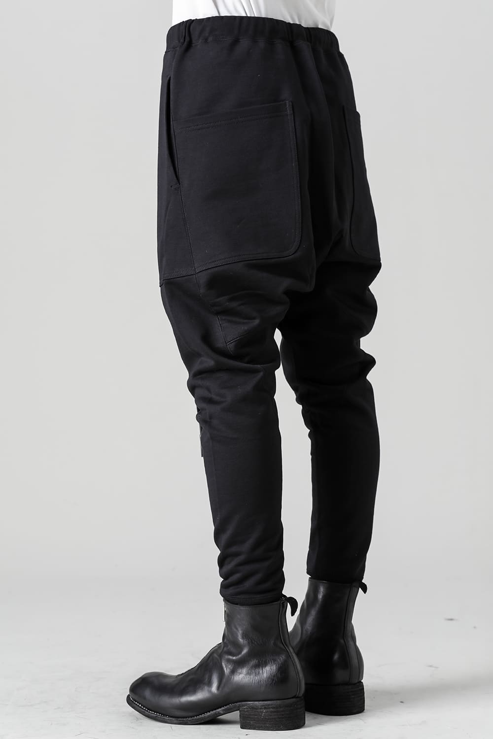 Fleecy Knit Drop Crotch Pants