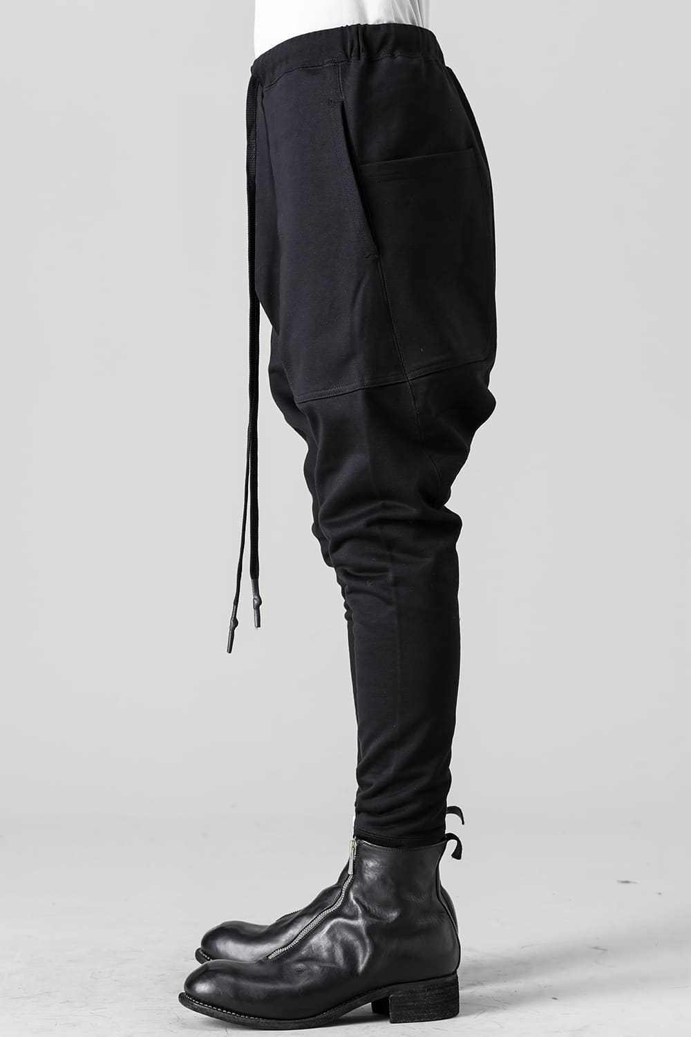 Fleecy Knit Drop Crotch Pants