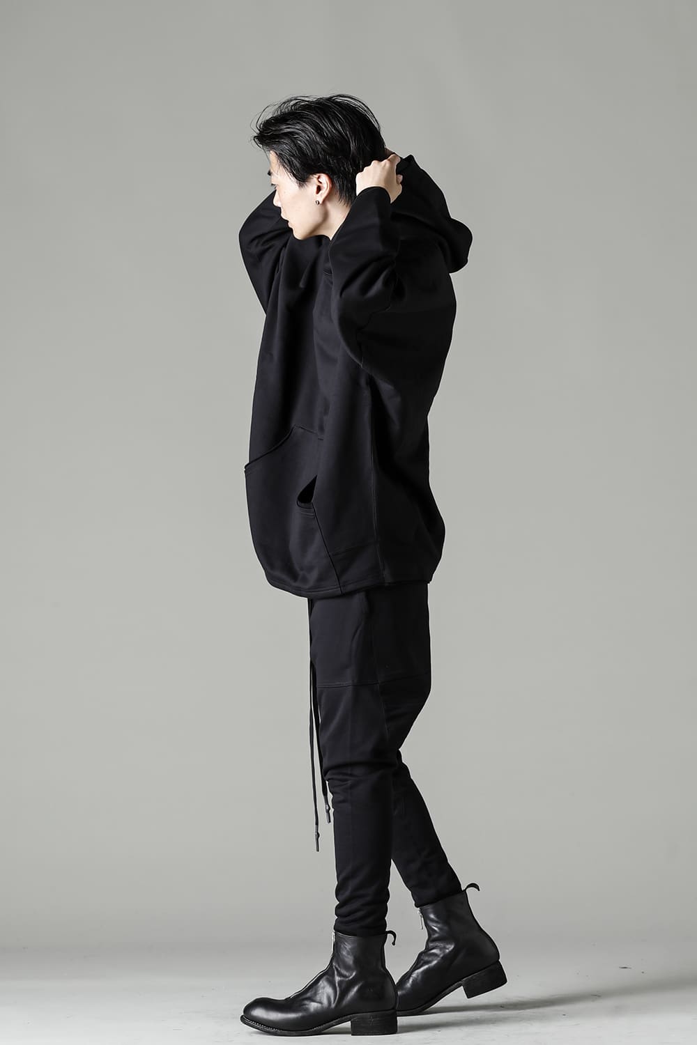 Fleecy Knit Drop Crotch Pants