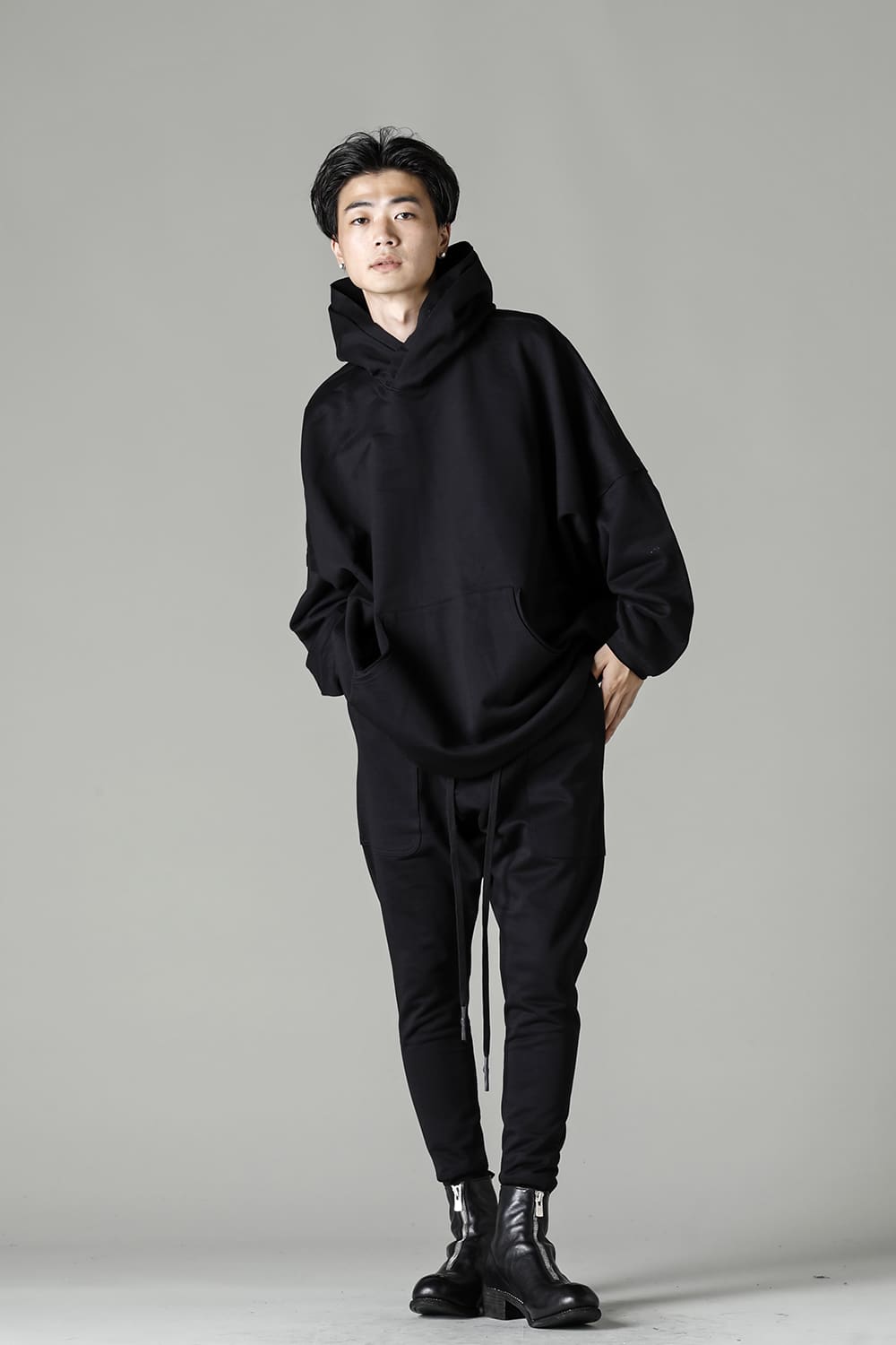 Fleecy Knit Drop Crotch Pants