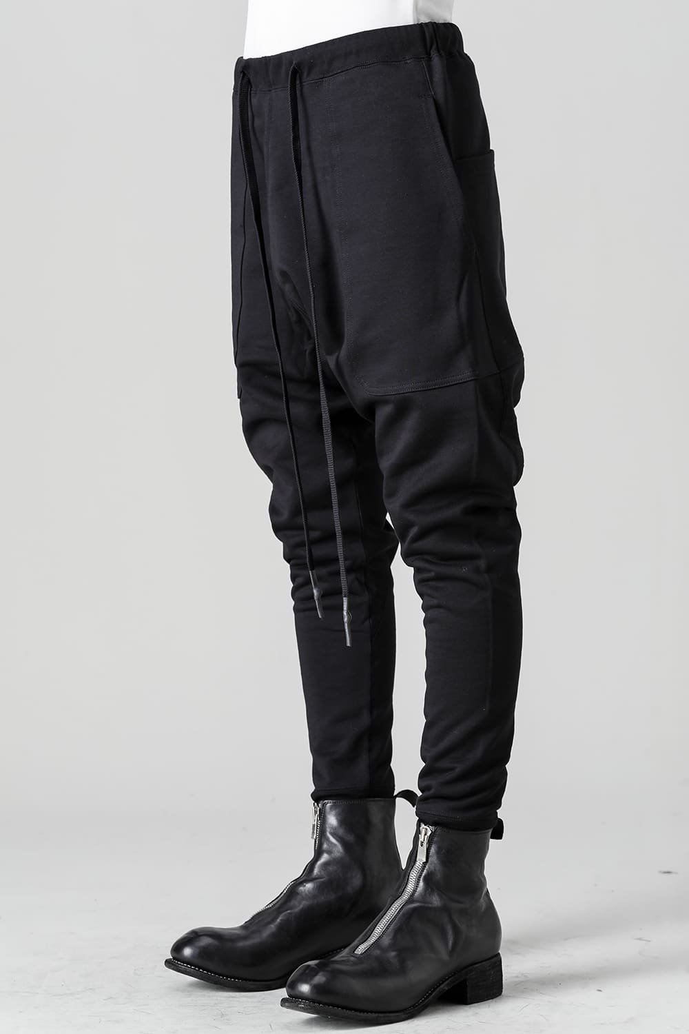 Fleecy Knit Drop Crotch Pants