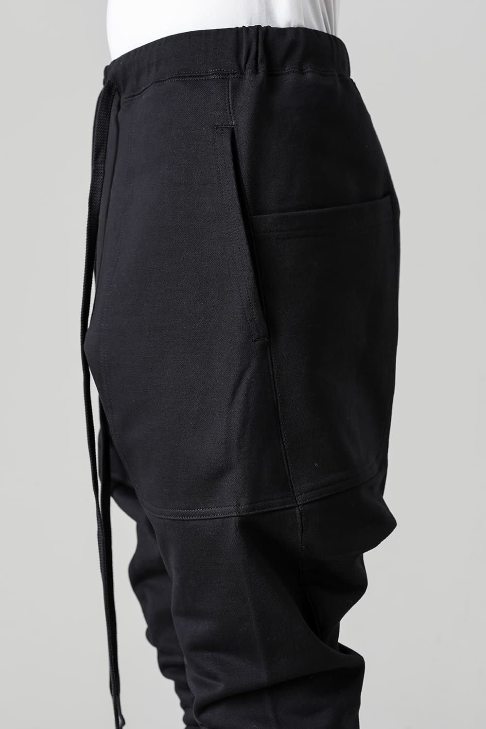 Fleecy Knit Drop Crotch Pants