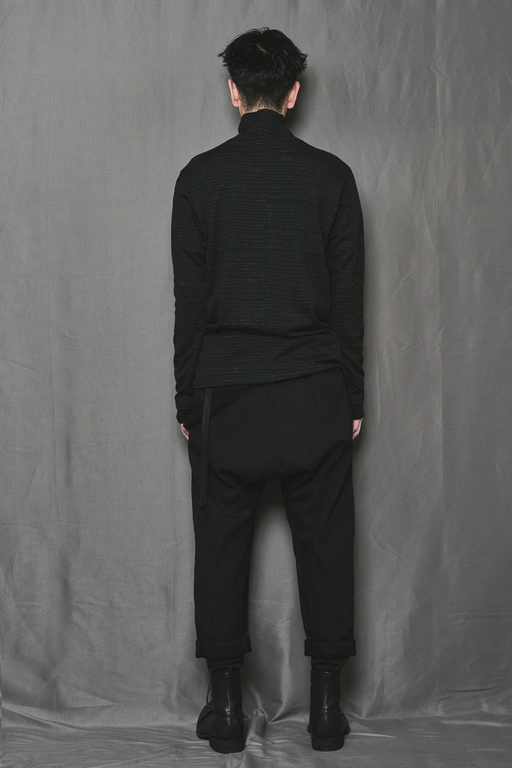 Layered High Neck Long Sleeve T-Shirt