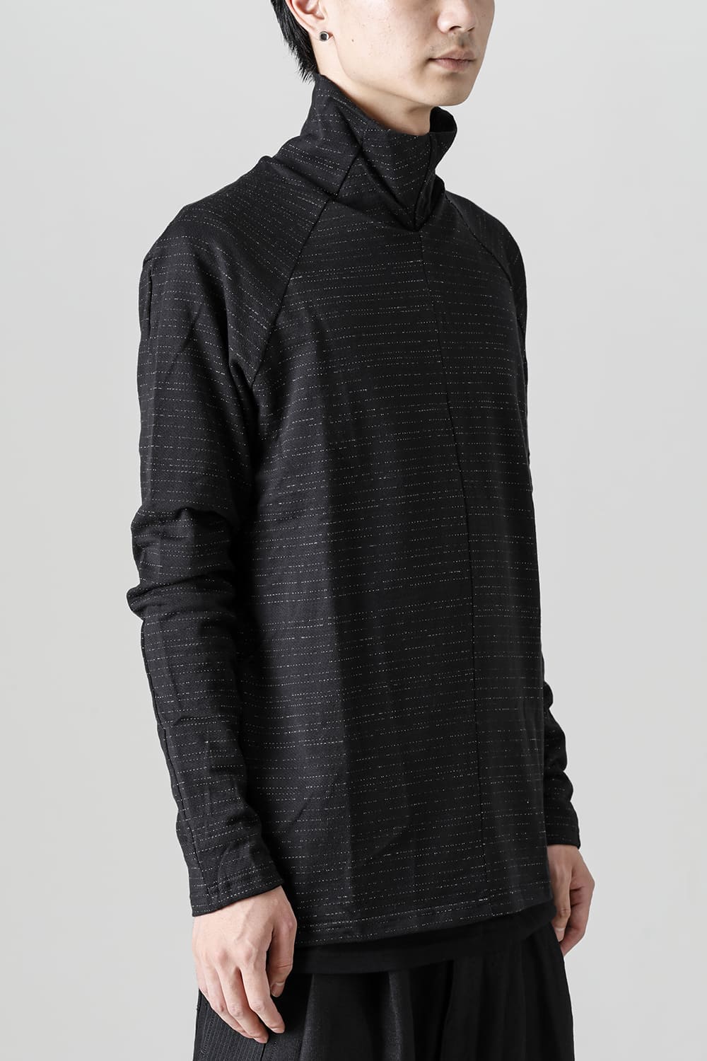 Layered High Neck Long Sleeve T-Shirt