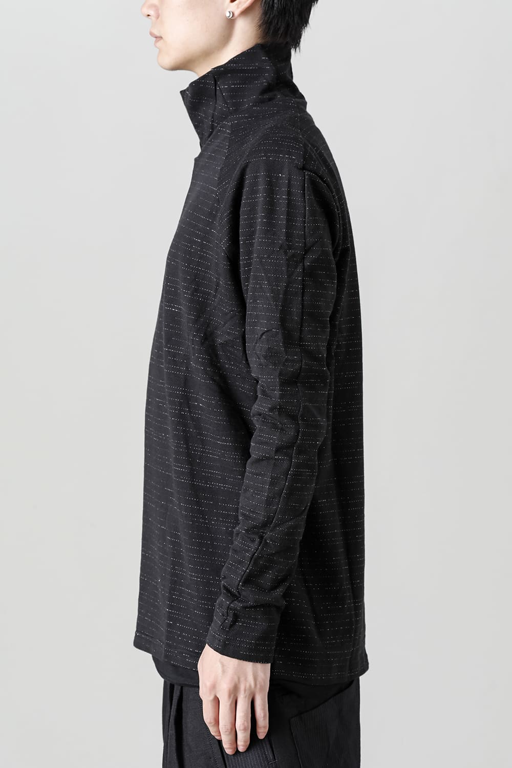 Layered High Neck Long Sleeve T-Shirt