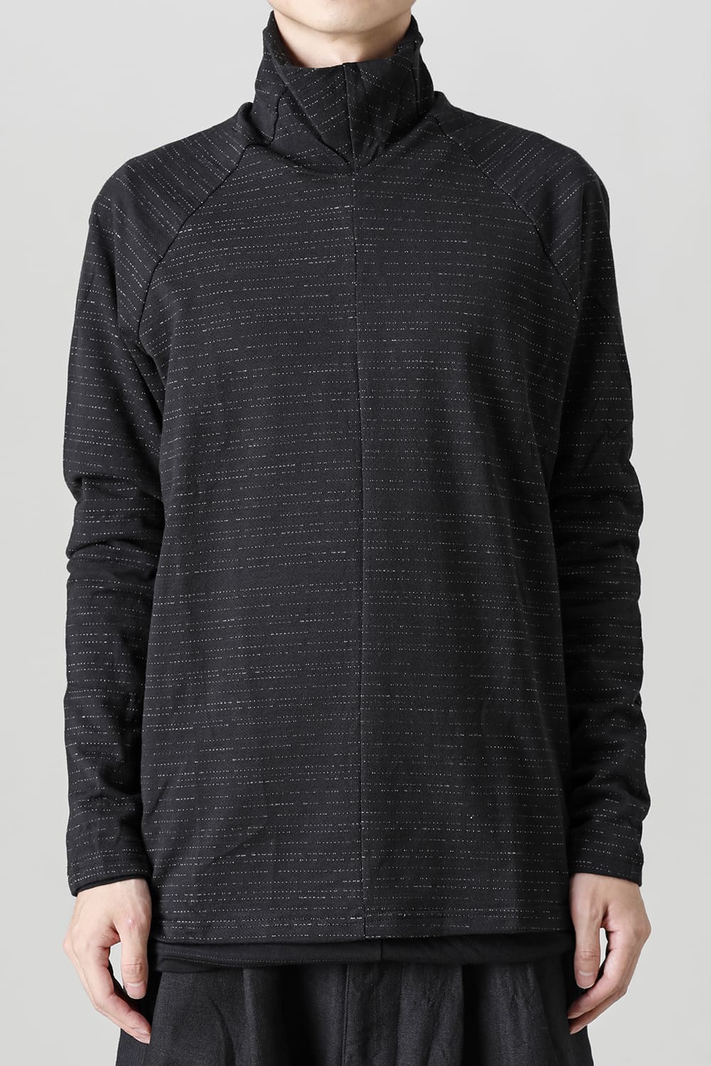 Layered High Neck Long Sleeve T-Shirt