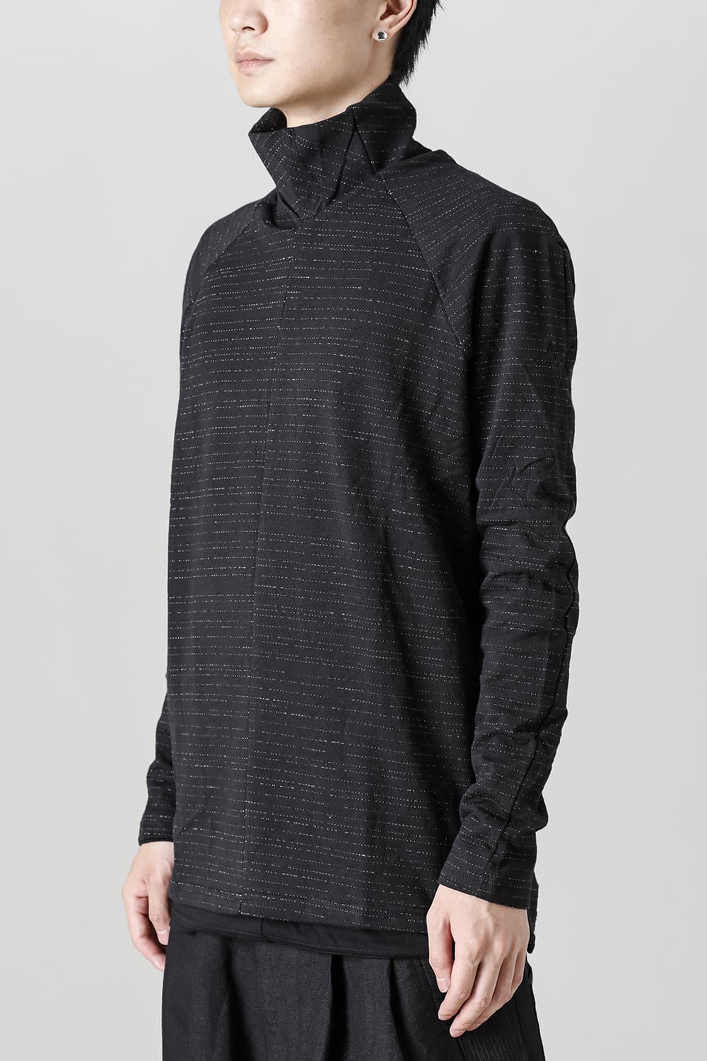 Layered High Neck Long Sleeve T-Shirt