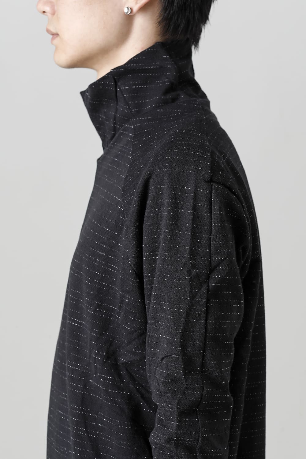 Layered High Neck Long Sleeve T-Shirt