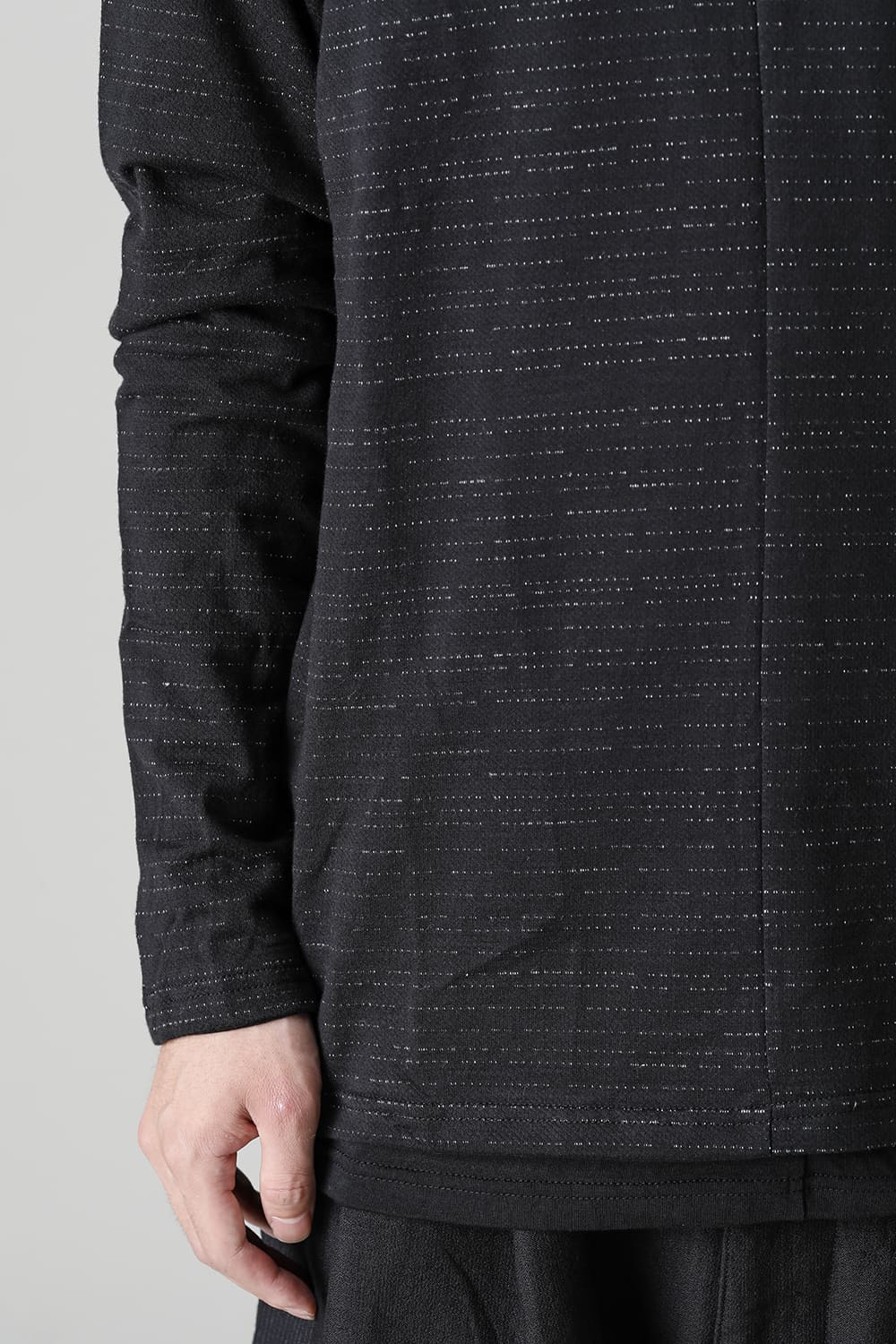 Layered High Neck Long Sleeve T-Shirt