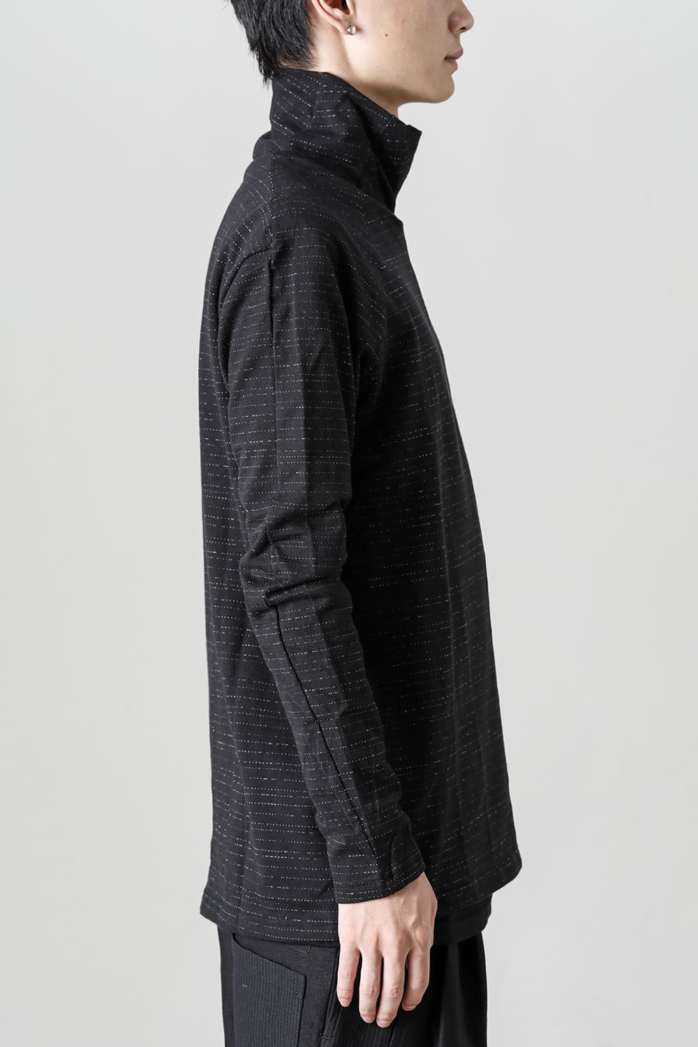 Layered High Neck Long Sleeve T-Shirt