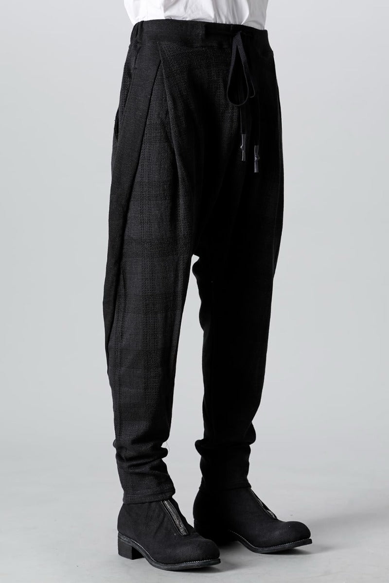 Drop Crotch Tuck Pants