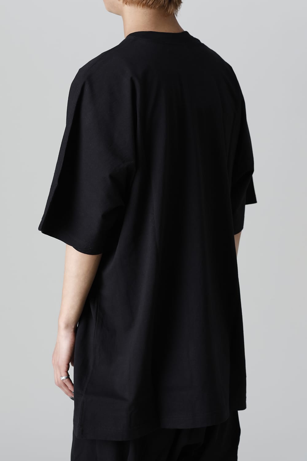 DISTORTION3 "Ryoya Nishimoto" Print Oversized T-shirt Black