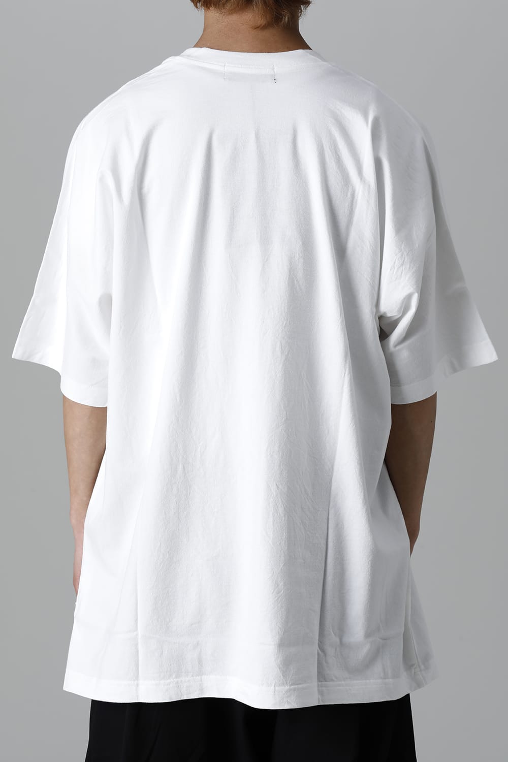 ディストーション3 "西本 浚也" プリント オーバーサイズTシャツ ホワイト