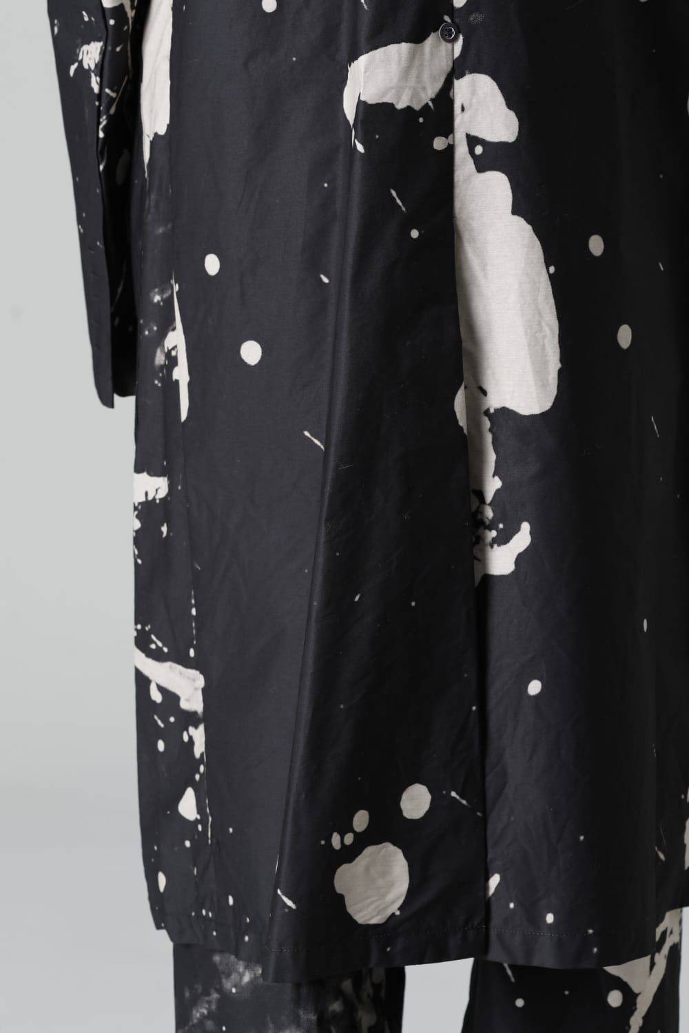 ディストーション3 "西本 浚也" ディスチャージ プリント ロングジャケット