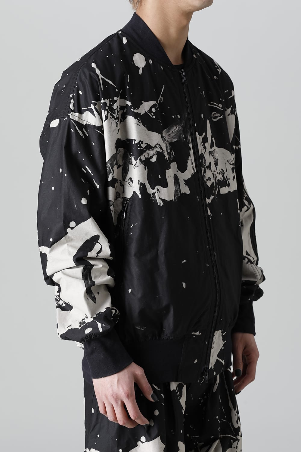 ディストーション3 "西本 浚也" ディスチャージ プリント ボンバージャケット