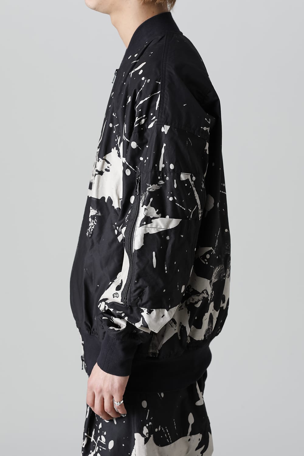 ディストーション3 "西本 浚也" ディスチャージ プリント ボンバージャケット