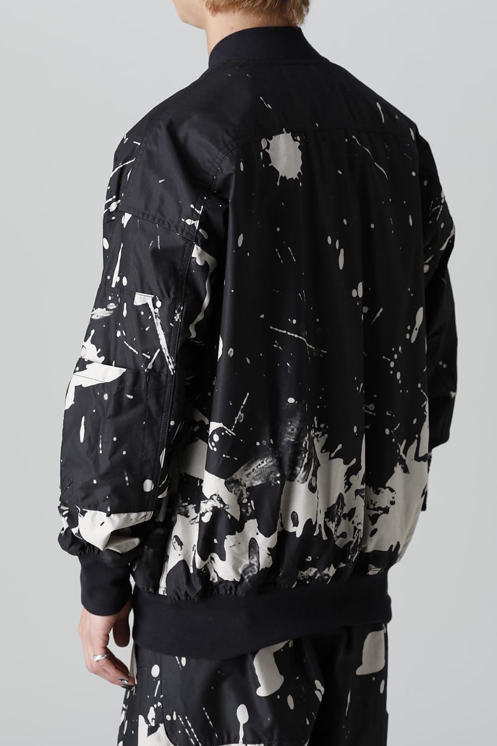 ディストーション3 "西本 浚也" ディスチャージ プリント ボンバージャケット