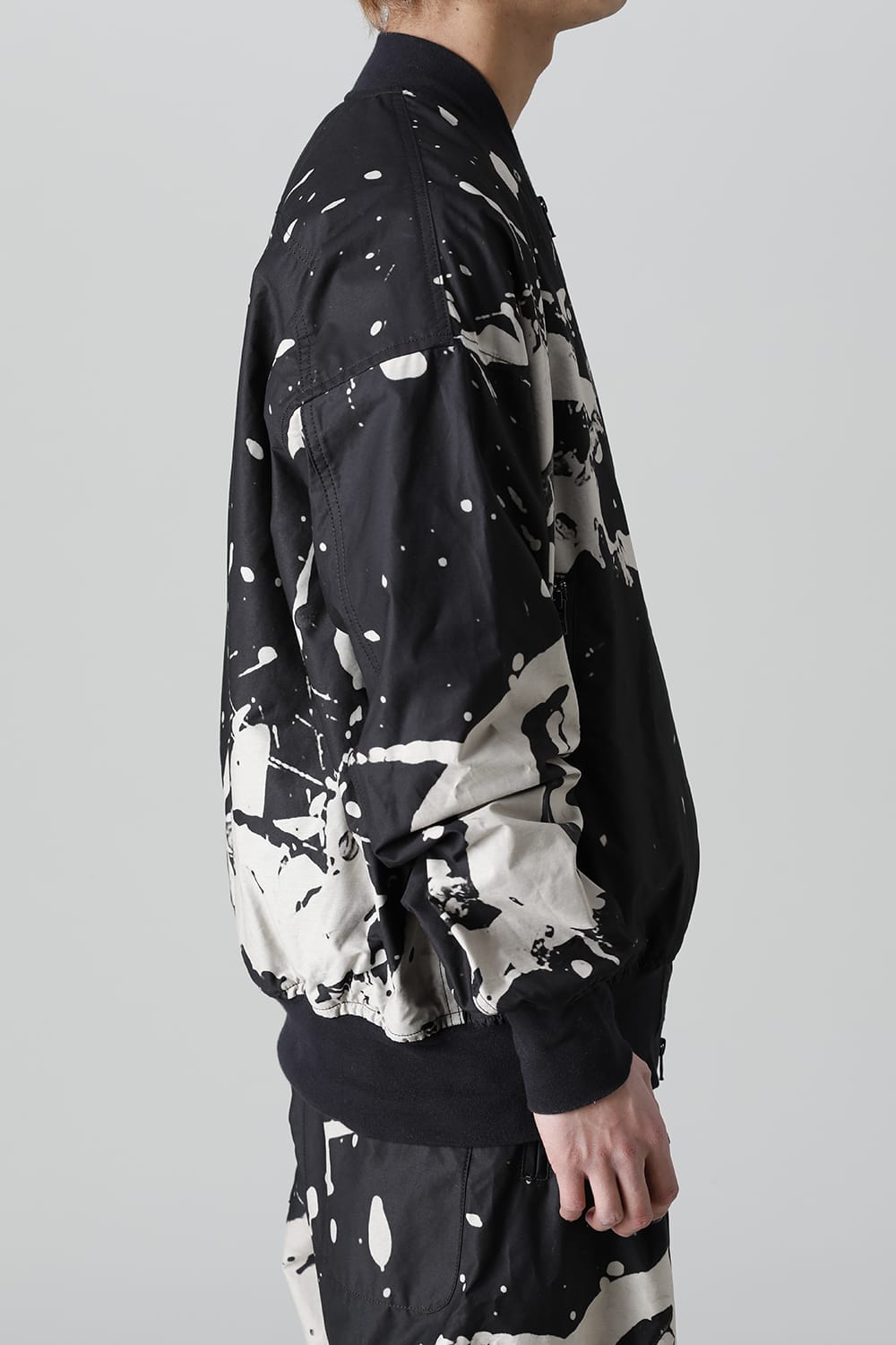 ディストーション3 "西本 浚也" ディスチャージ プリント ボンバージャケット