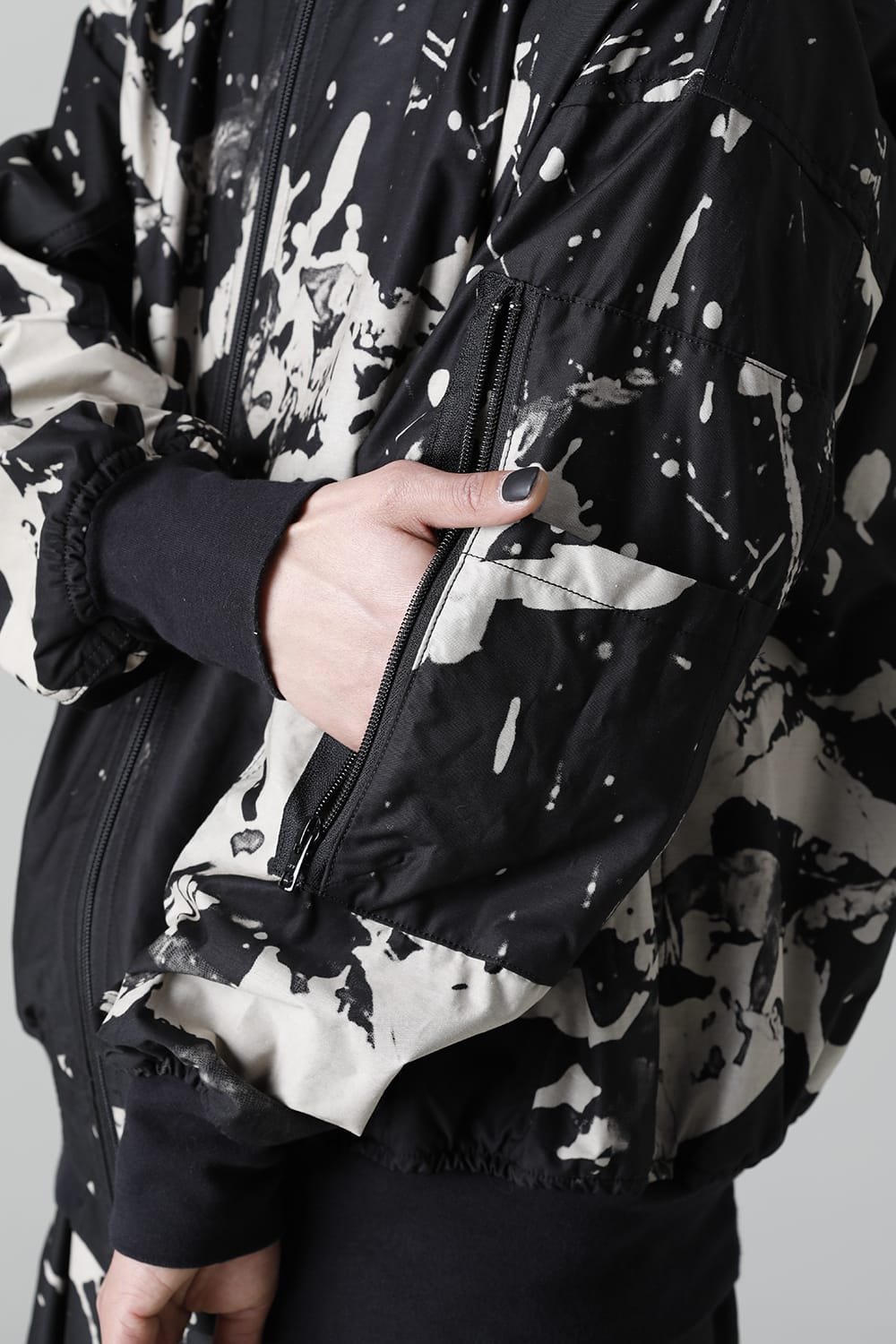 ディストーション3 "西本 浚也" ディスチャージ プリント ボンバージャケット