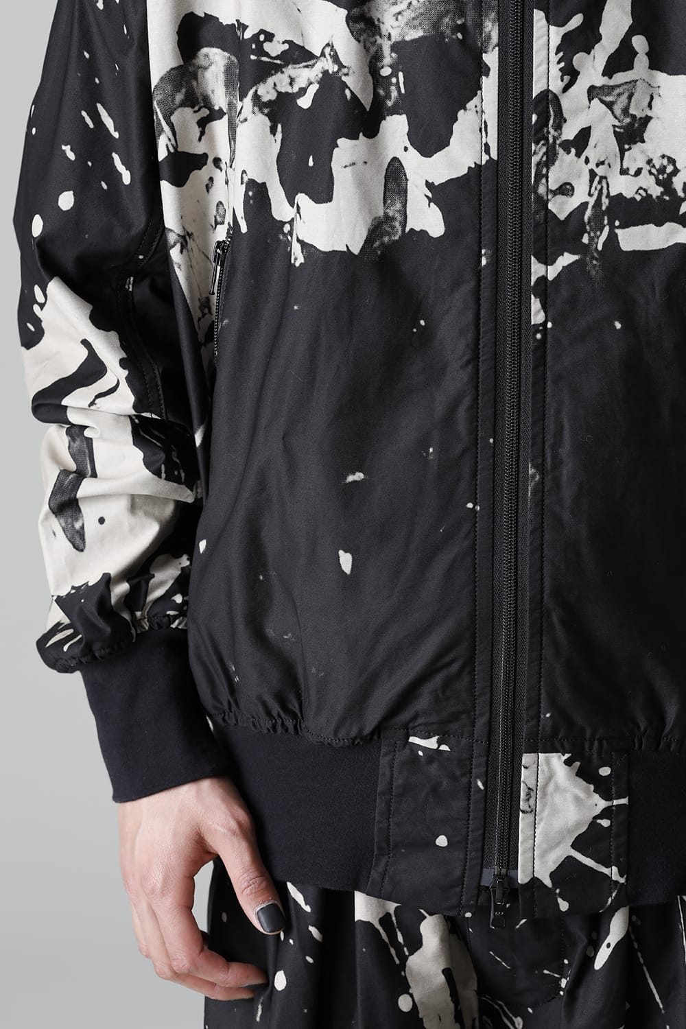 ディストーション3 "西本 浚也" ディスチャージ プリント ボンバージャケット