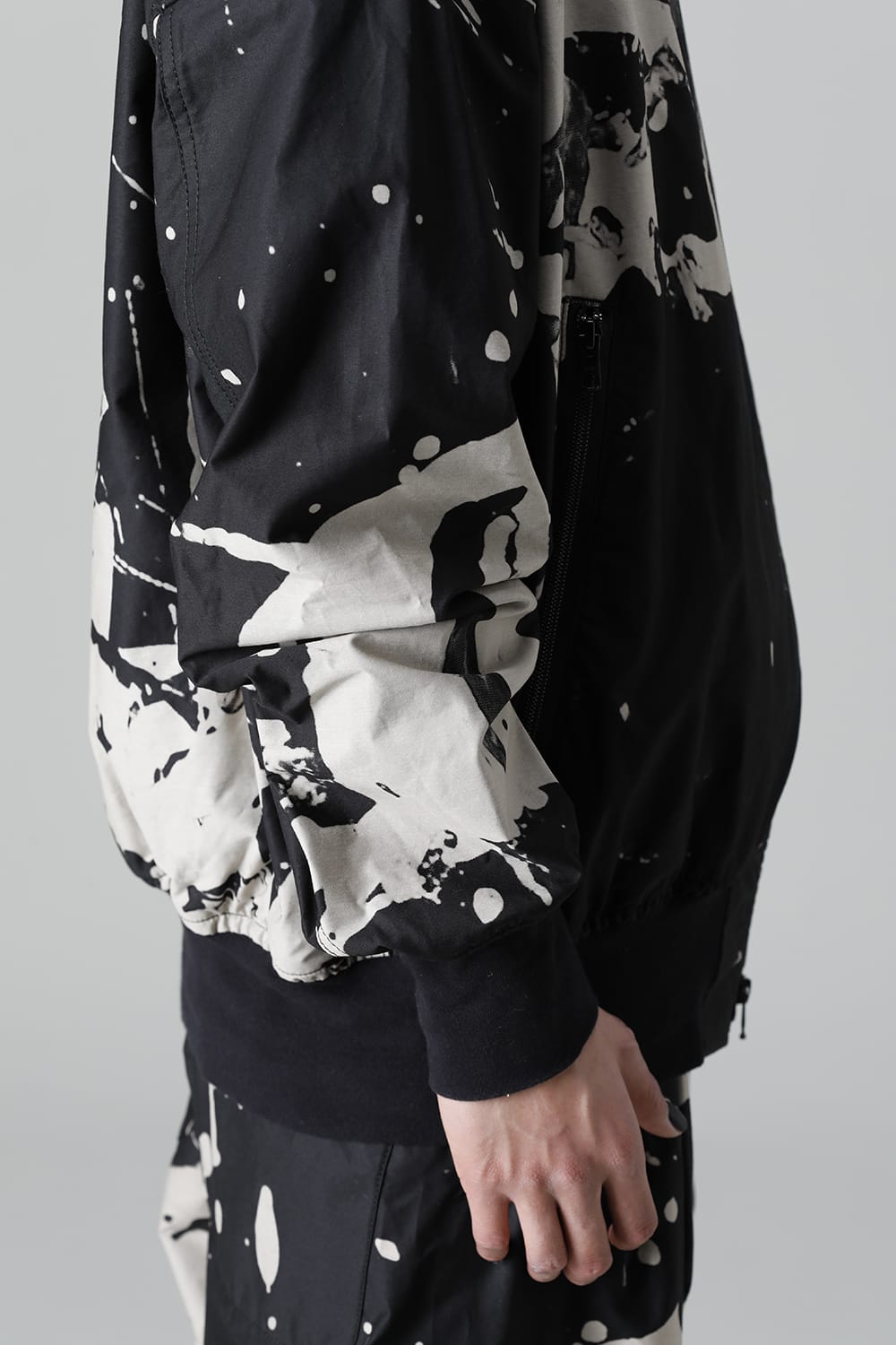 ディストーション3 "西本 浚也" ディスチャージ プリント ボンバージャケット