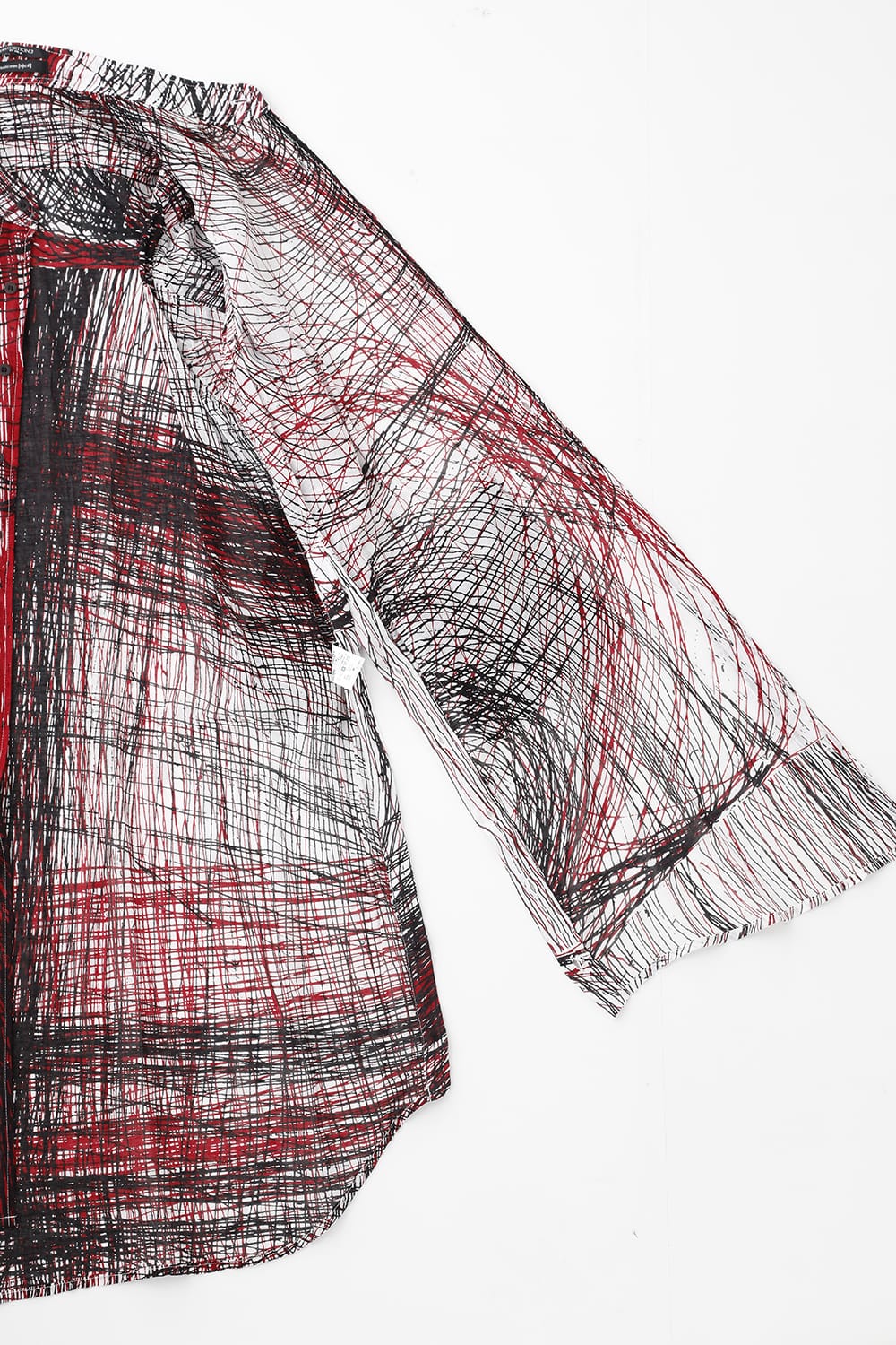 ディストーション3 "中川 ももこ" プリント オーバーサイズ ロングシャツ