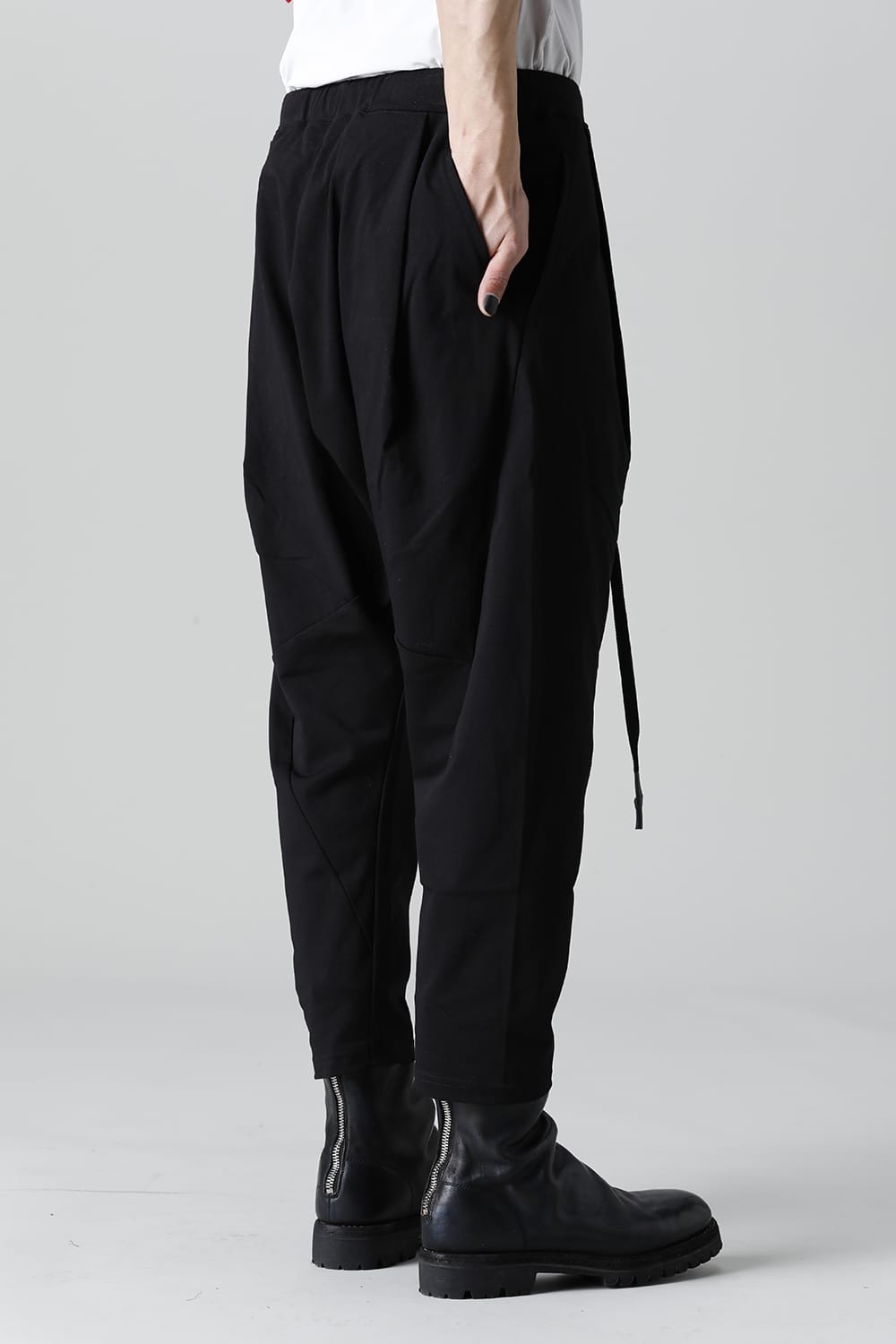 ドロップクロッチ クロップドパンツ