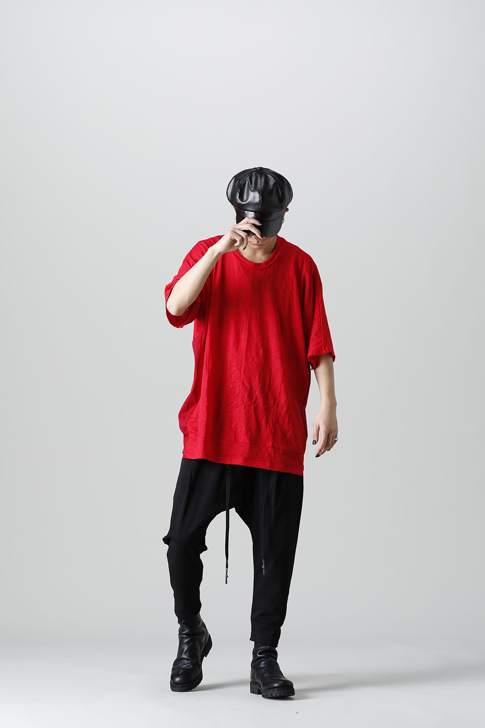 ドロップクロッチ クロップドパンツ