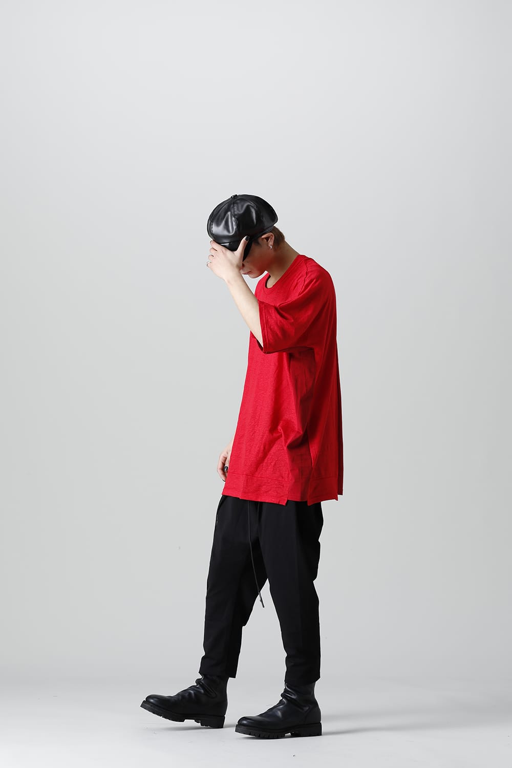 ドロップクロッチ クロップドパンツ