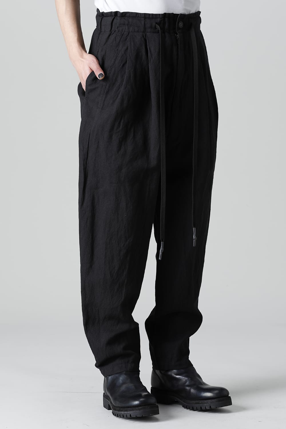 Garment Dyed Drop crotch Easy pants