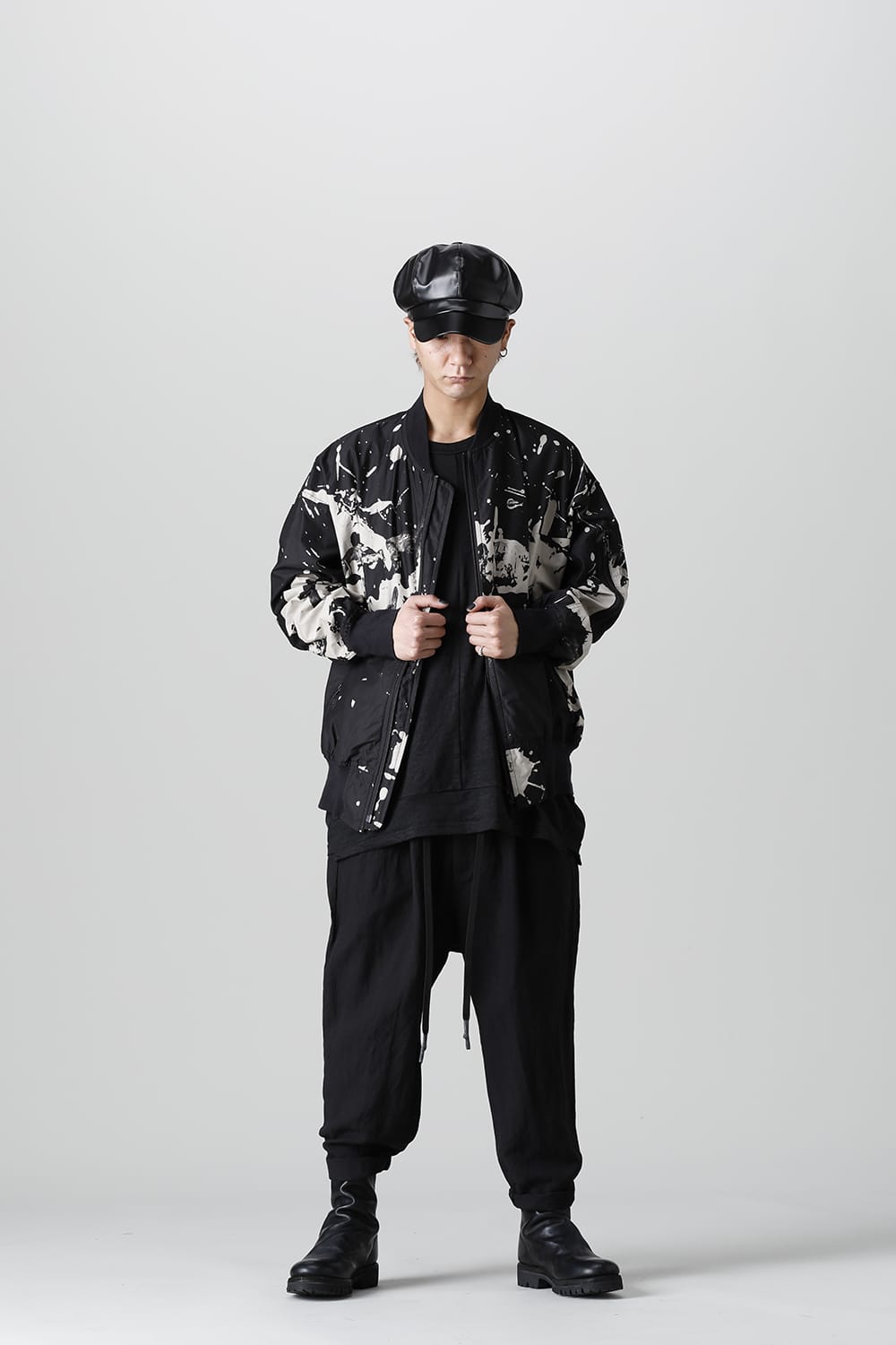 Garment Dyed Drop crotch Easy pants