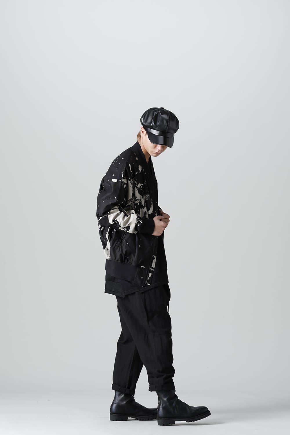 Garment Dyed Drop crotch Easy pants