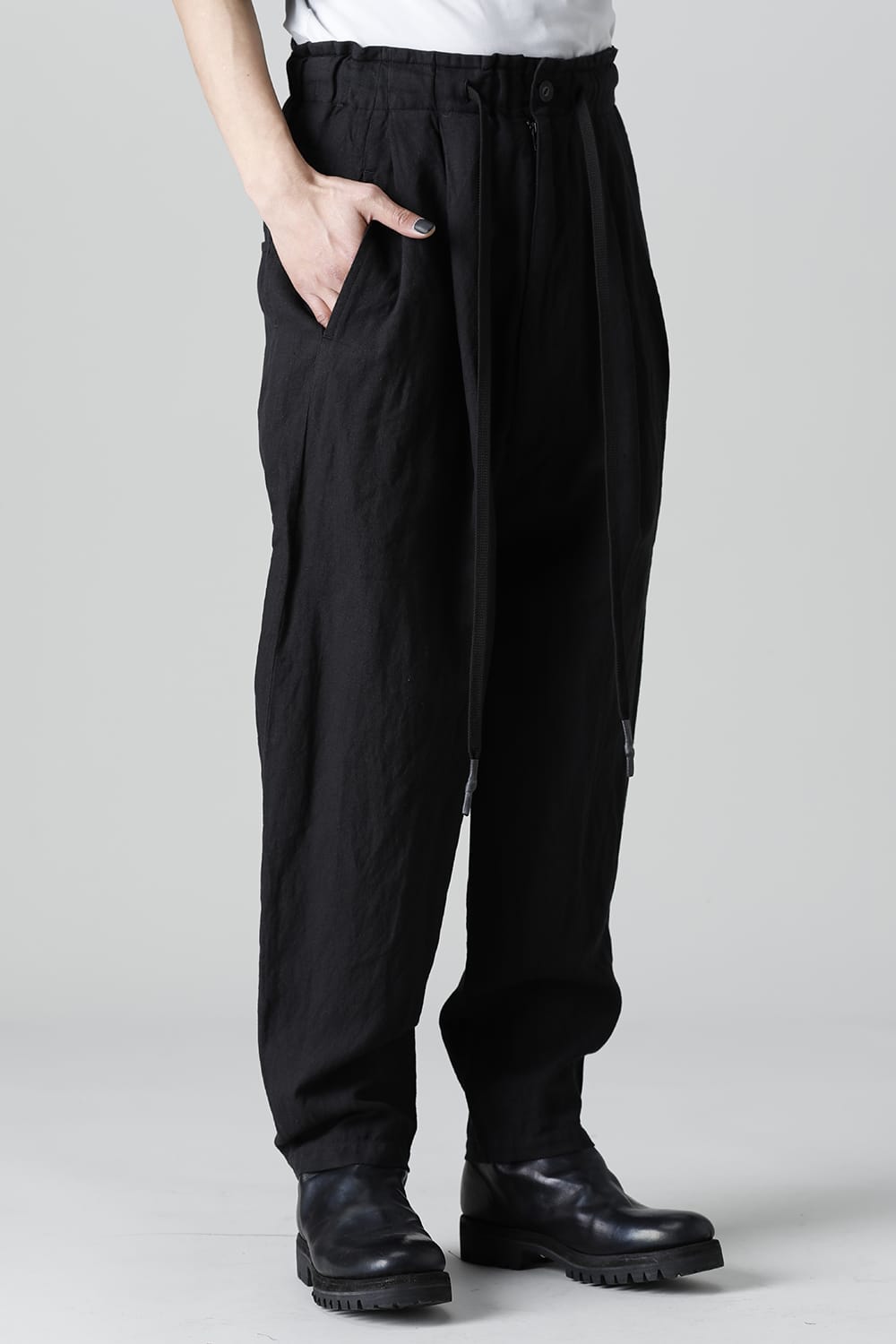 Garment Dyed Drop crotch Easy pants