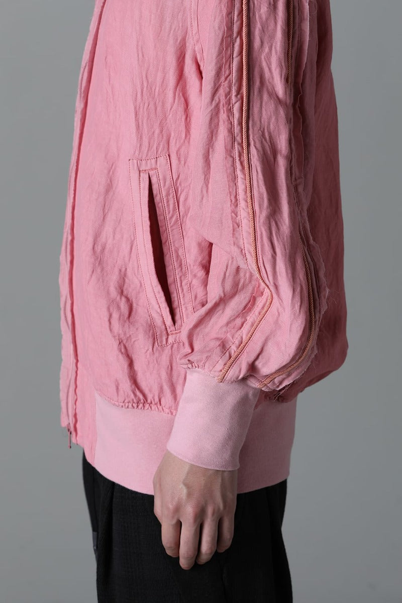 Garment dyed Bomber jacket Pink
