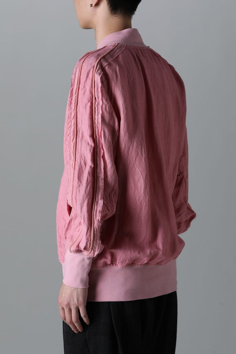 Garment dyed Bomber jacket Pink