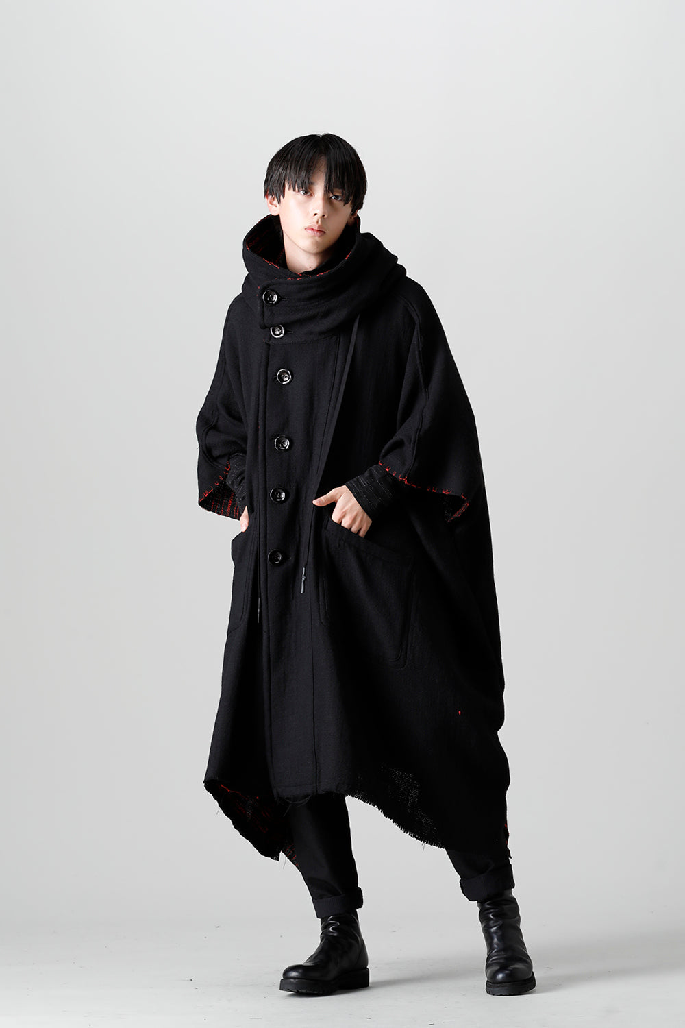 リバーシブル ポンチョ