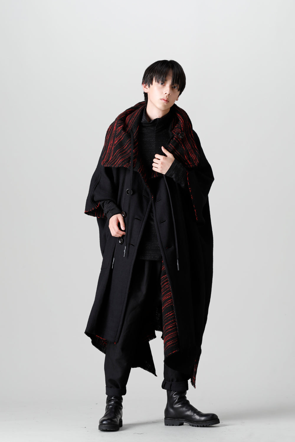 リバーシブル ポンチョ