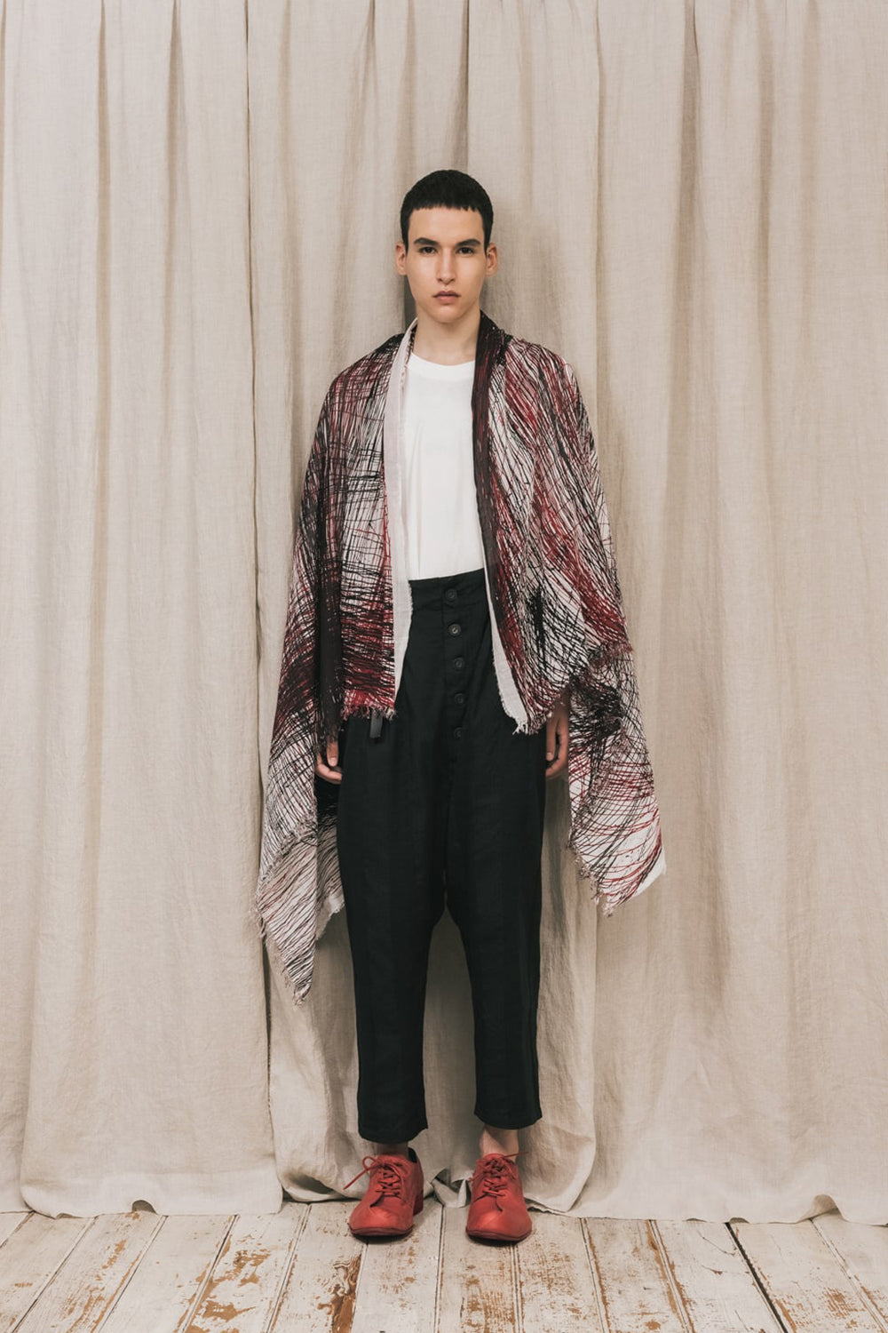 ディストーション3 "中川 ももこ" プリントストール ブラック × レッド