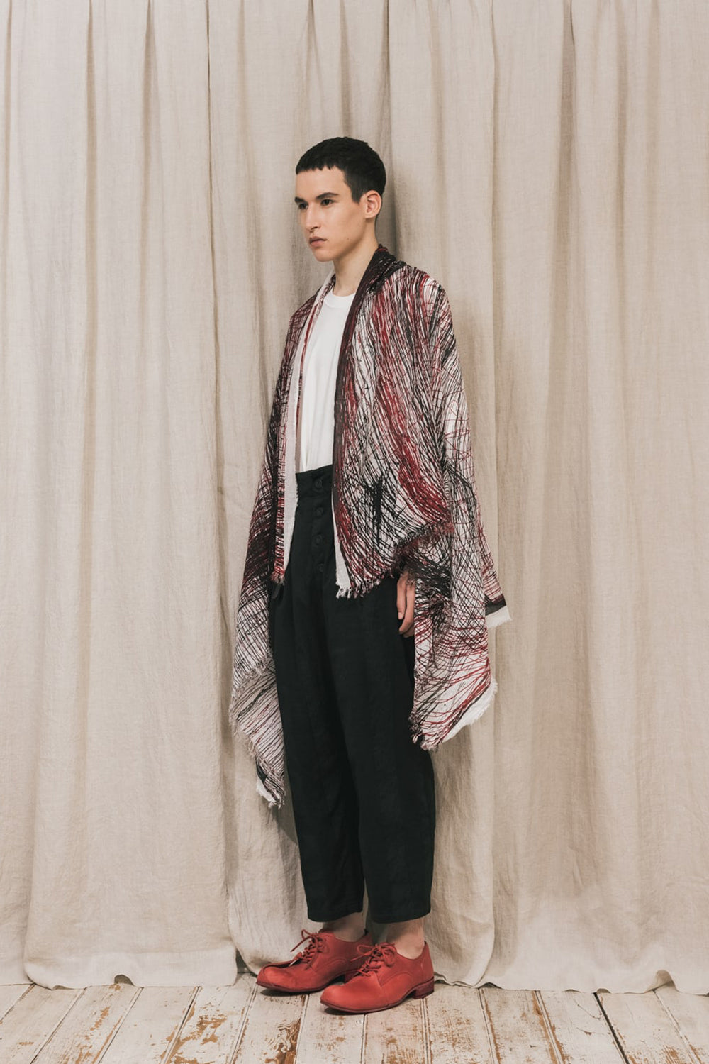 ディストーション3 "中川 ももこ" プリントストール ブラック × レッド