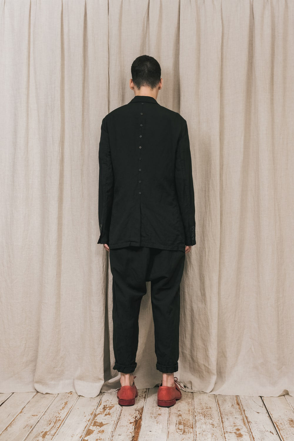 Garment Dyed Drop crotch Easy pants