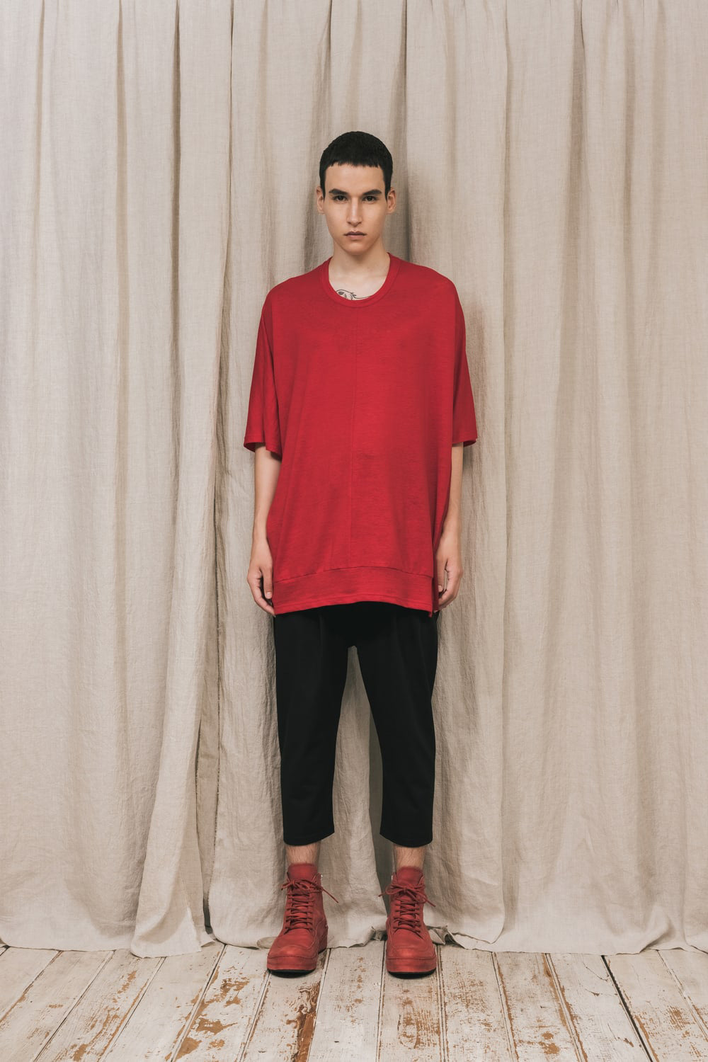 Oversized Short sleeve T-shirt Red
