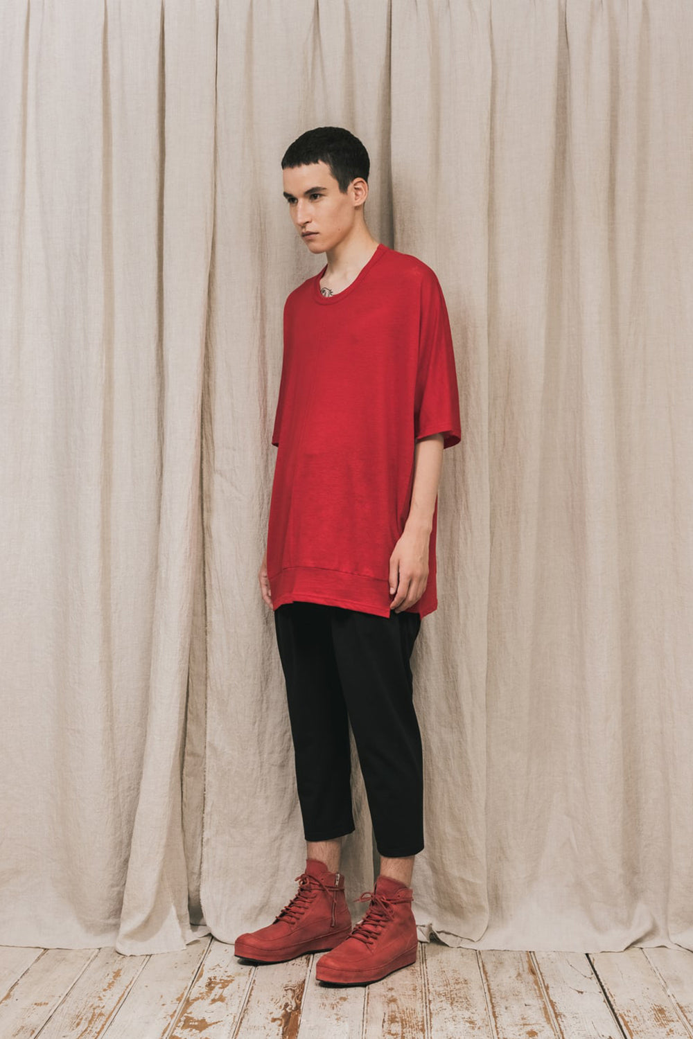Oversized Short sleeve T-shirt Red