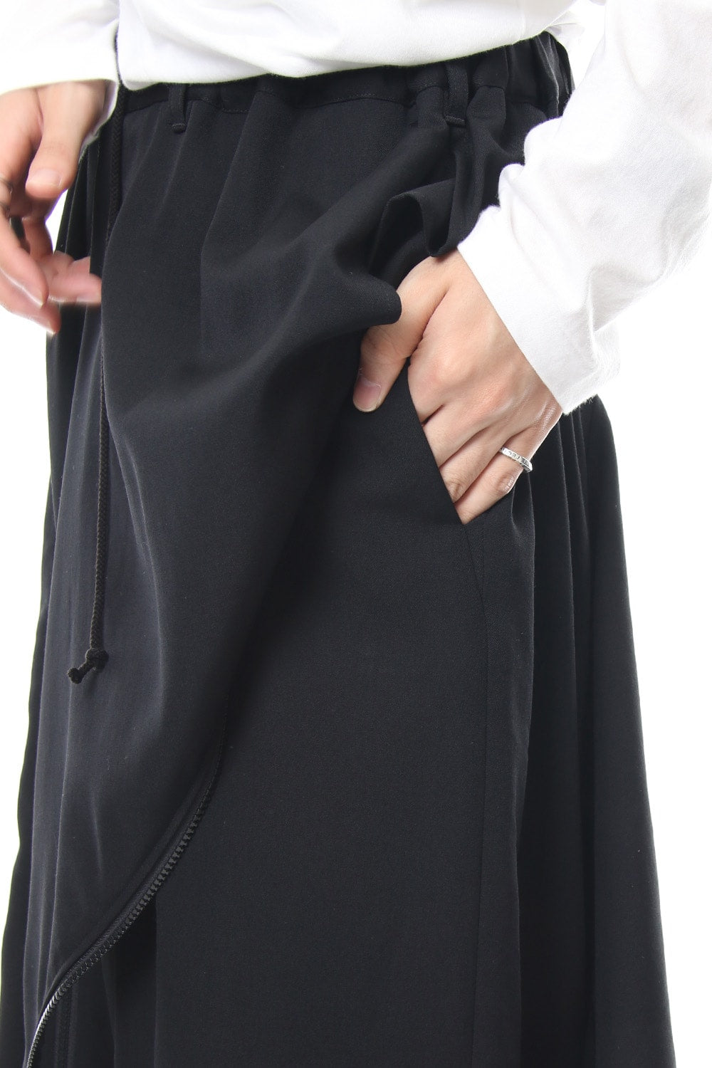 Double Fastener Skirt Pants -  NV-P63-100